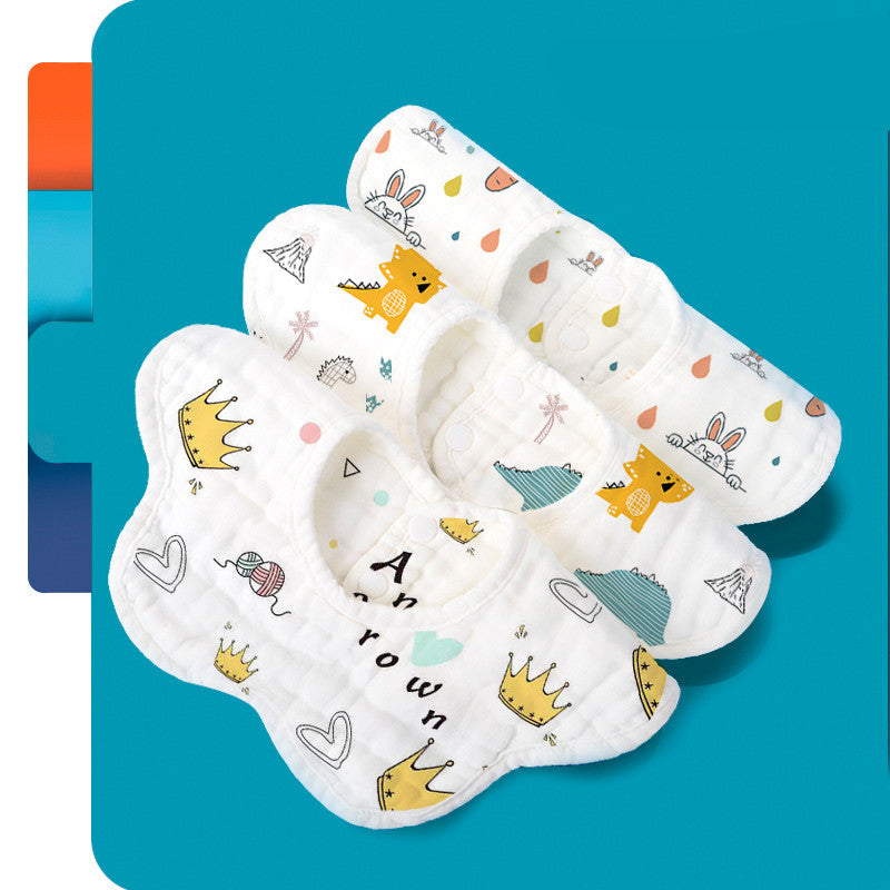 Rotating Flower Waterproof Soft Baby Bibs