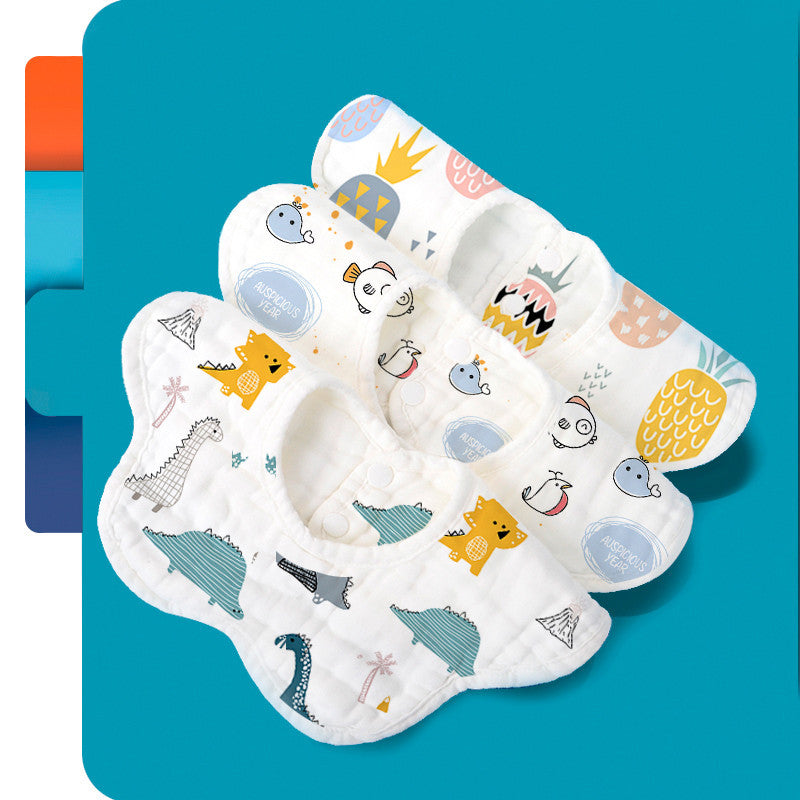 Rotating Flower Waterproof Soft Baby Bibs
