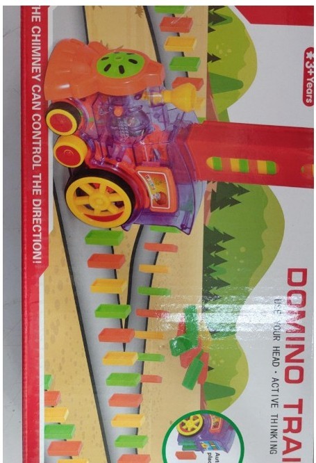 Domino Train Toys Baby Toys Car Puzzle Automatic Release