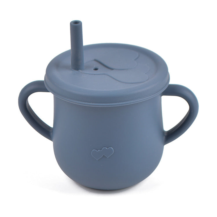 Children's Silicone Straw Drinking Cups Leakproof