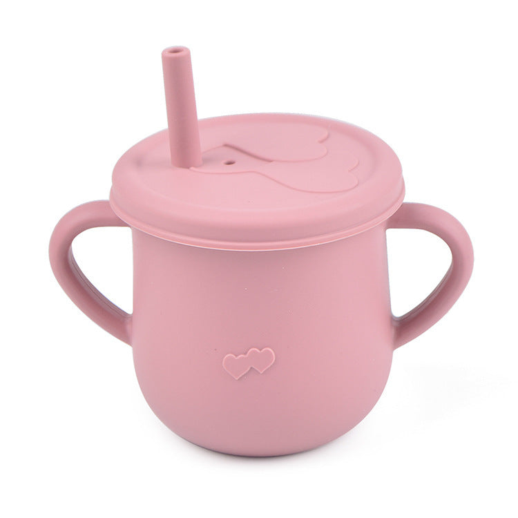 Children's Silicone Straw Drinking Cups Leakproof