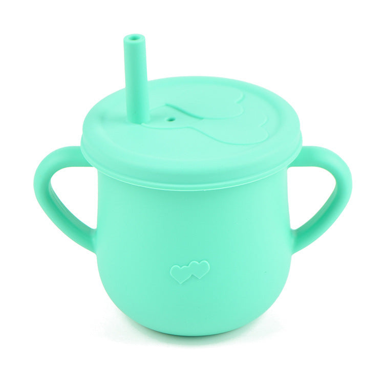 Children's Silicone Straw Drinking Cups Leakproof