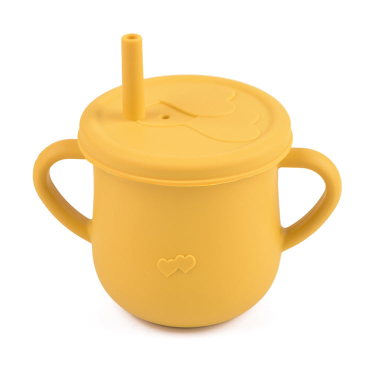 Children's Silicone Straw Drinking Cups Leakproof