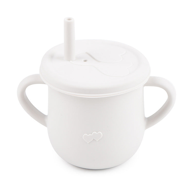 Children's Silicone Straw Drinking Cups Leakproof