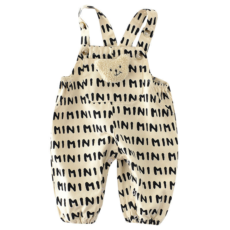 Unisex Baby Striped Letter Bibs With Adjustable Shoulder Straps