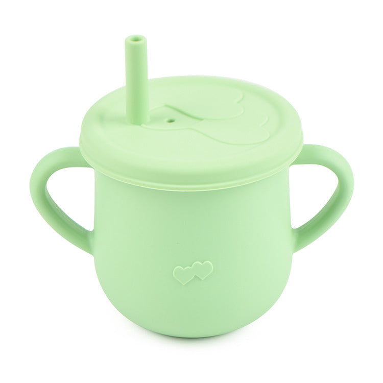 Children's Silicone Straw Drinking Cups Leakproof