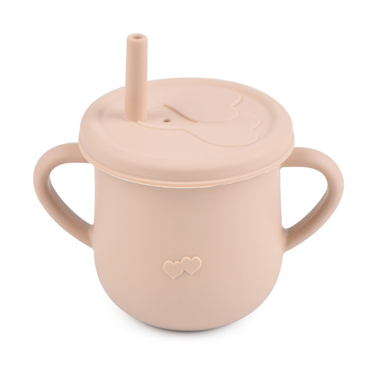 Children's Silicone Straw Drinking Cups Leakproof