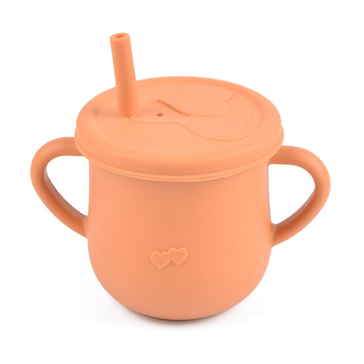 Children's Silicone Straw Drinking Cups Leakproof