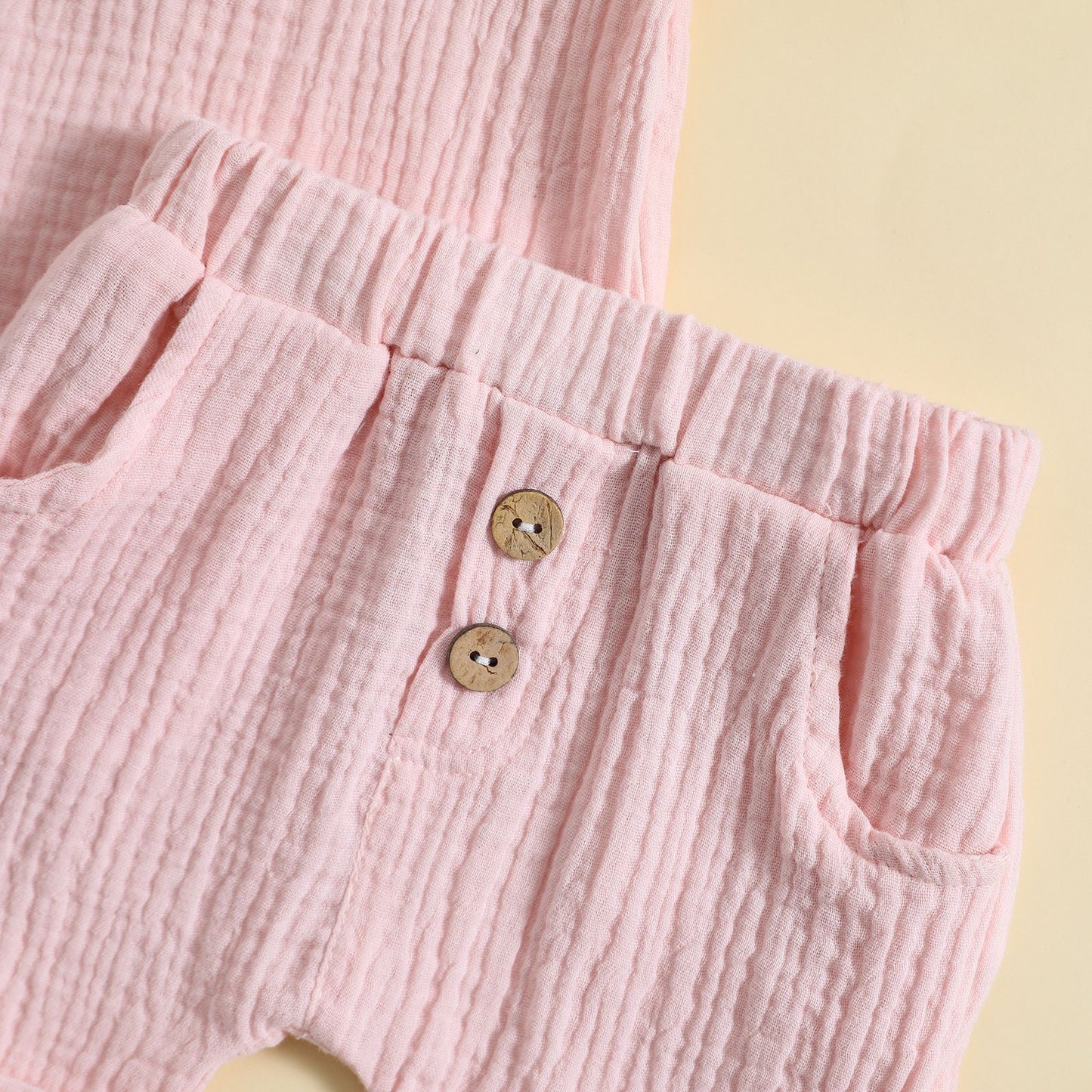 Summer Cotton And Linen T-shirt Shorts Infant & Toddler Leisure or Pajamas